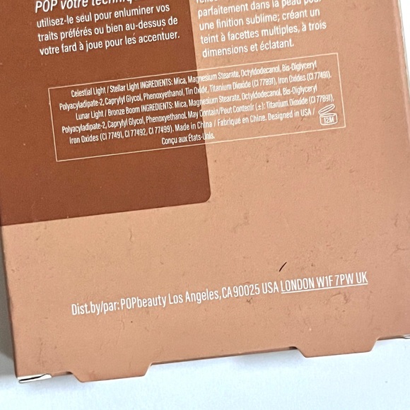 🏷️POP! Beauty “prismatic” blush highlighter metallic set of 4 blush palette set - Picture 12 of 13